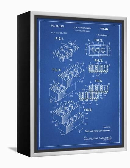 PP40 Blueprint-Borders Cole-Framed Premier Image Canvas