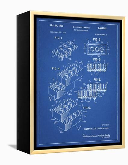 PP40 Blueprint-Borders Cole-Framed Premier Image Canvas