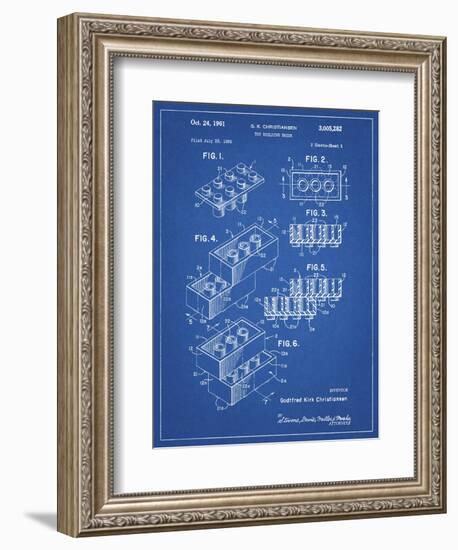 PP40 Blueprint-Borders Cole-Framed Giclee Print