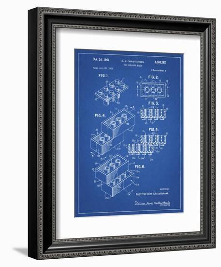 PP40 Blueprint-Borders Cole-Framed Giclee Print