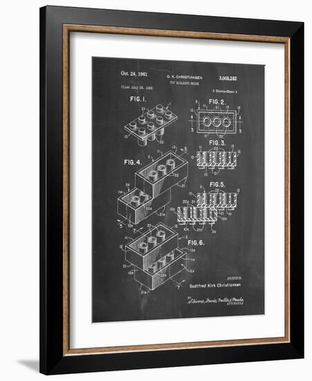 PP40 Chalkboard-Borders Cole-Framed Giclee Print