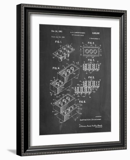 PP40 Chalkboard-Borders Cole-Framed Giclee Print