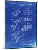 PP40 Faded Blueprint-Borders Cole-Mounted Giclee Print