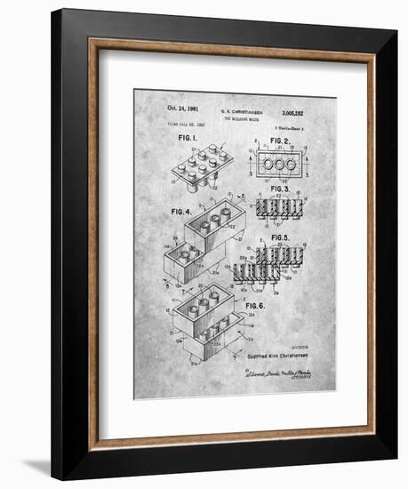 PP40 Slate-Borders Cole-Framed Giclee Print