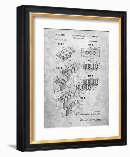 PP40 Slate-Borders Cole-Framed Giclee Print