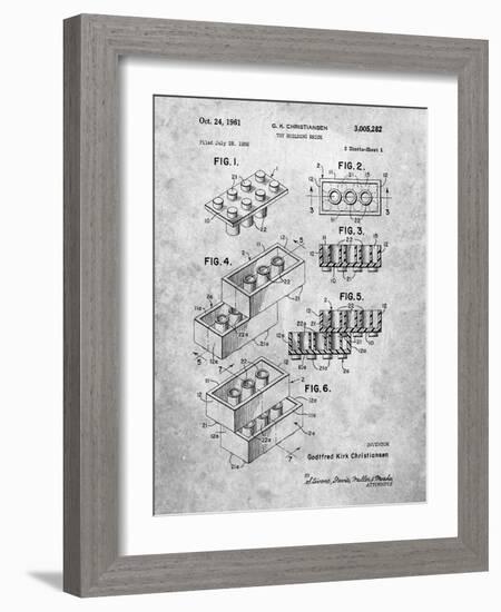 PP40 Slate-Borders Cole-Framed Giclee Print