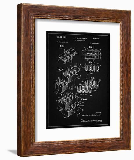 PP40 Vintage Black-Borders Cole-Framed Giclee Print