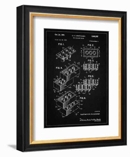 PP40 Vintage Black-Borders Cole-Framed Giclee Print