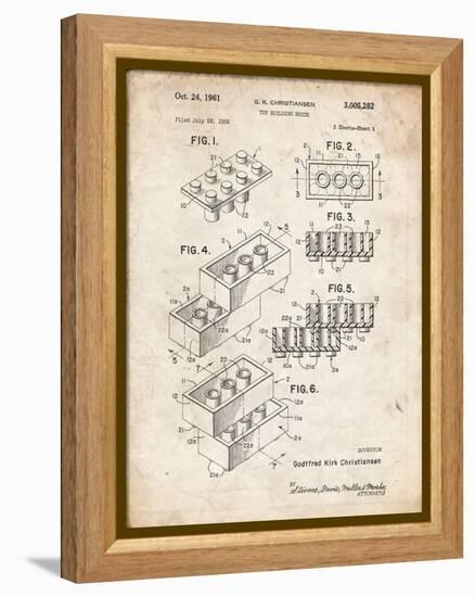 PP40 Vintage Parchment-Borders Cole-Framed Premier Image Canvas