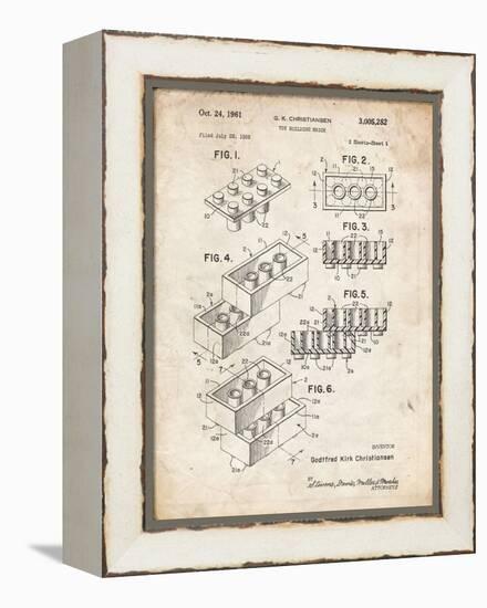 PP40 Vintage Parchment-Borders Cole-Framed Premier Image Canvas