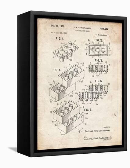 PP40 Vintage Parchment-Borders Cole-Framed Premier Image Canvas