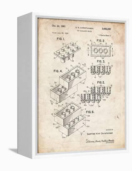 PP40 Vintage Parchment-Borders Cole-Framed Premier Image Canvas