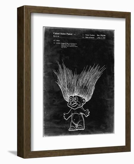 PP406-Black Grunge Troll Doll Patent Poster-Cole Borders-Framed Giclee Print