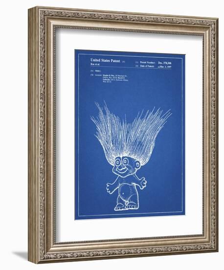 PP406-Blueprint Troll Doll Patent Poster-Cole Borders-Framed Giclee Print