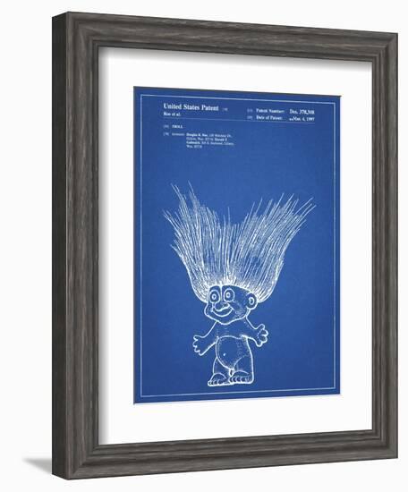 PP406-Blueprint Troll Doll Patent Poster-Cole Borders-Framed Giclee Print