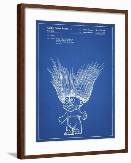 PP406-Blueprint Troll Doll Patent Poster-Cole Borders-Framed Giclee Print