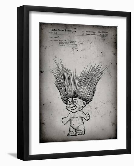 PP406-Faded Grey Troll Doll Patent Poster-Cole Borders-Framed Giclee Print