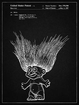 'PP406-Vintage Black Troll Doll Patent Poster' Giclee Print - Cole Borders  | Art.com