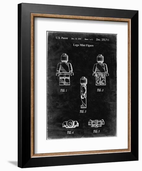 PP41 Black Grunge-Borders Cole-Framed Giclee Print