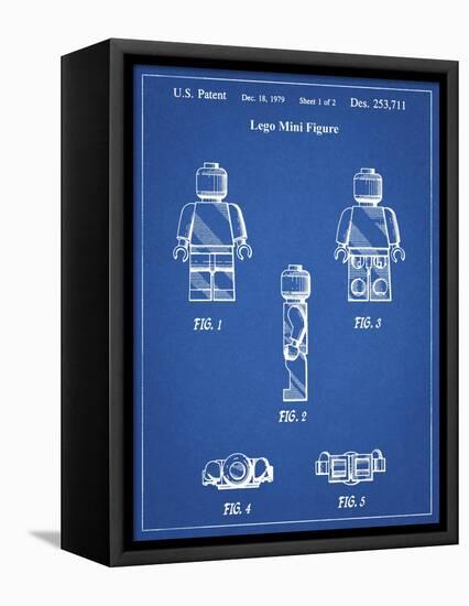 PP41 Blueprint-Borders Cole-Framed Premier Image Canvas