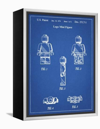 PP41 Blueprint-Borders Cole-Framed Premier Image Canvas