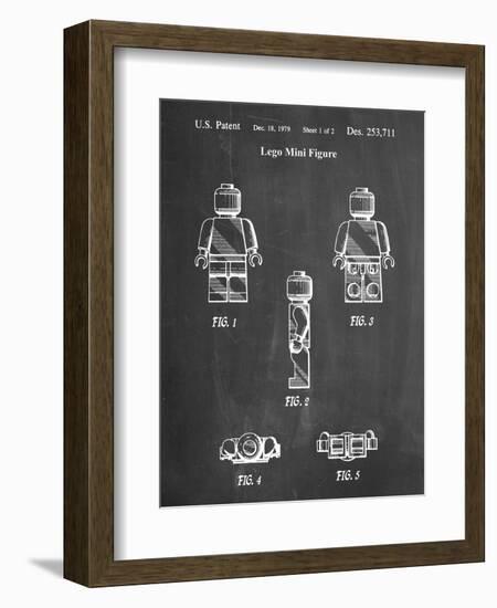 PP41 Chalkboard-Borders Cole-Framed Giclee Print