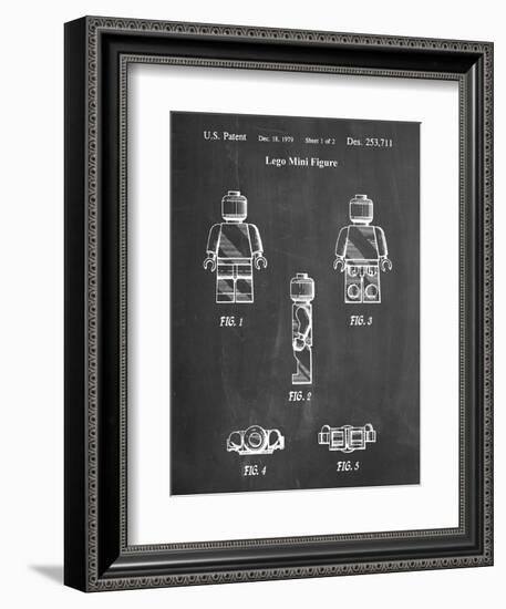 PP41 Chalkboard-Borders Cole-Framed Giclee Print