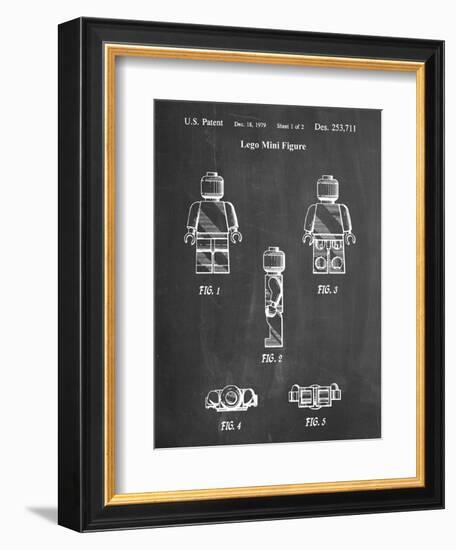 PP41 Chalkboard-Borders Cole-Framed Giclee Print