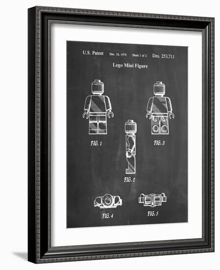 PP41 Chalkboard-Borders Cole-Framed Giclee Print