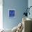 PP41 Faded Blueprint-Borders Cole-Framed Premier Image Canvas displayed on a wall