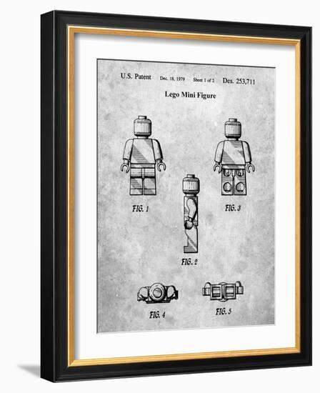 PP41 Slate-Borders Cole-Framed Giclee Print