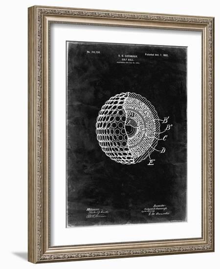 PP42 Black Grunge-Borders Cole-Framed Giclee Print