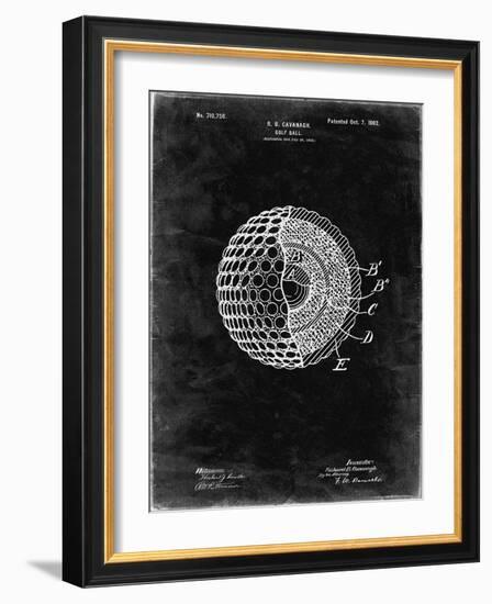 PP42 Black Grunge-Borders Cole-Framed Giclee Print