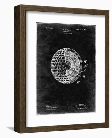 PP42 Black Grunge-Borders Cole-Framed Giclee Print