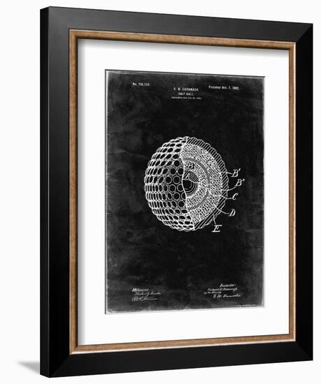 PP42 Black Grunge-Borders Cole-Framed Giclee Print