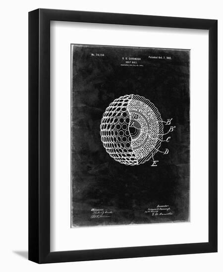 PP42 Black Grunge-Borders Cole-Framed Giclee Print