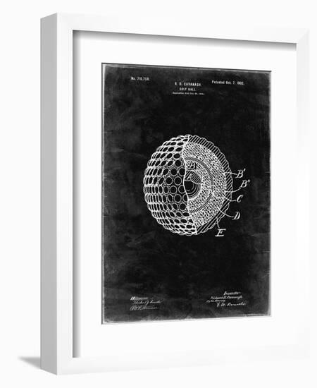 PP42 Black Grunge-Borders Cole-Framed Giclee Print