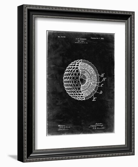 PP42 Black Grunge-Borders Cole-Framed Giclee Print