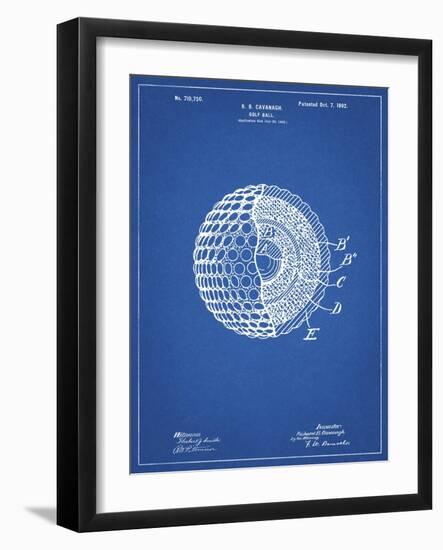 PP42 Blueprint-Borders Cole-Framed Giclee Print