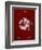 PP42 Burgundy-Borders Cole-Framed Giclee Print