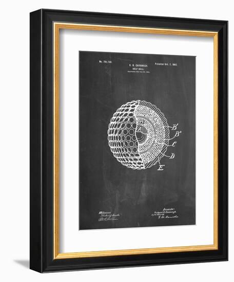 PP42 Chalkboard-Borders Cole-Framed Giclee Print