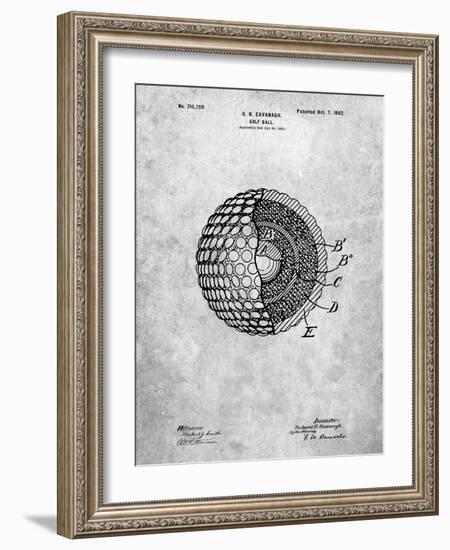 PP42 Slate-Borders Cole-Framed Giclee Print