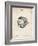 PP42 Vintage Parchment-Borders Cole-Framed Giclee Print