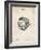 PP42 Vintage Parchment-Borders Cole-Framed Giclee Print