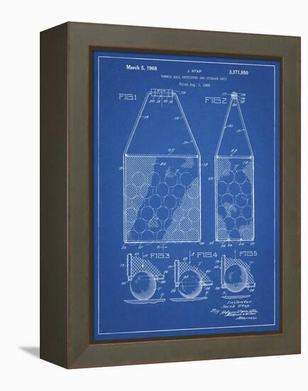 PP436-Blueprint Tennis Hopper Patent Poster-Cole Borders-Framed Premier Image Canvas