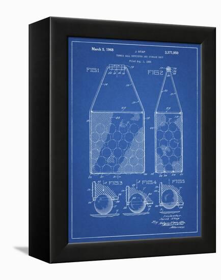 PP436-Blueprint Tennis Hopper Patent Poster-Cole Borders-Framed Premier Image Canvas