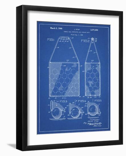 PP436-Blueprint Tennis Hopper Patent Poster-Cole Borders-Framed Giclee Print