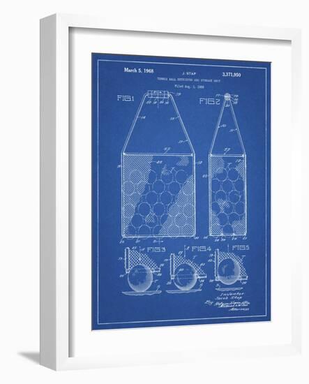 PP436-Blueprint Tennis Hopper Patent Poster-Cole Borders-Framed Giclee Print