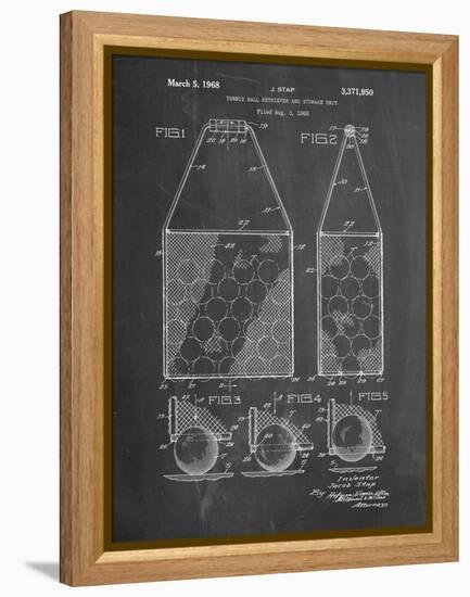 PP436-Chalkboard Tennis Hopper Patent Poster-Cole Borders-Framed Premier Image Canvas