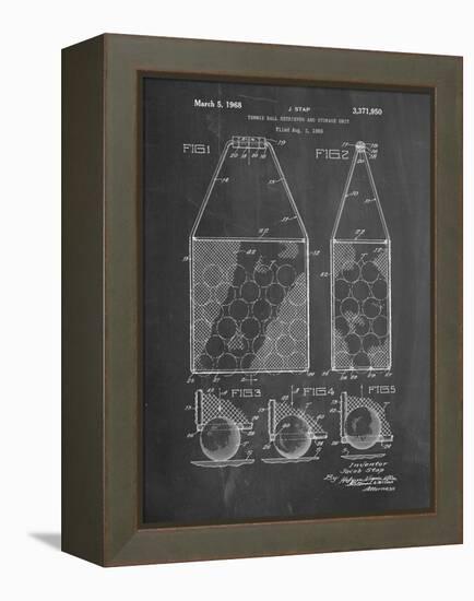 PP436-Chalkboard Tennis Hopper Patent Poster-Cole Borders-Framed Premier Image Canvas